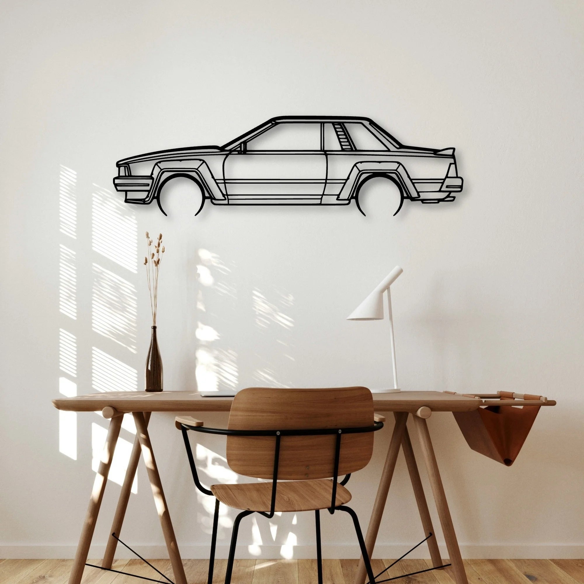 240rs 1983 Classic Silhouette Metal Wall Art - Automotive Garage Decor