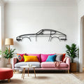 240z 280z Classic Silhouette Metal Wall Art - Automotive Garage Decor