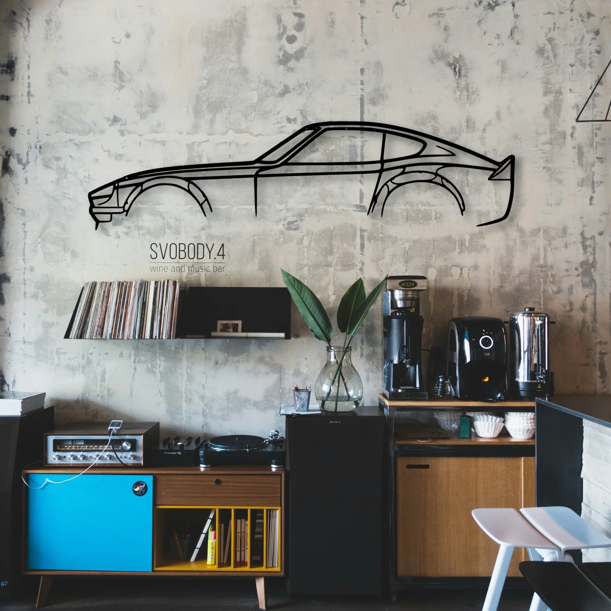 240z 280z JDM Classic Silhouette Metal Wall Art - Automotive Garage Decor