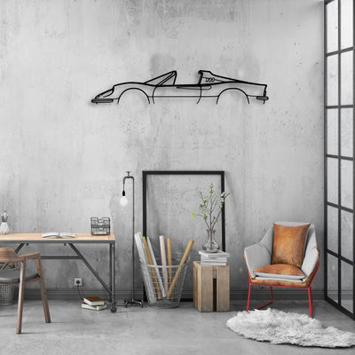 246 GTS Dino Classic Silhouette Metal Wall Art - Automotive Garage Decor