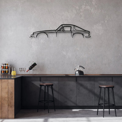2500M 1974 Classic Silhouette Metal Wall Art - Automotive Garage Decor