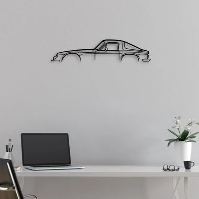 2500M 1974 Classic Silhouette Metal Wall Art - Automotive Garage Decor