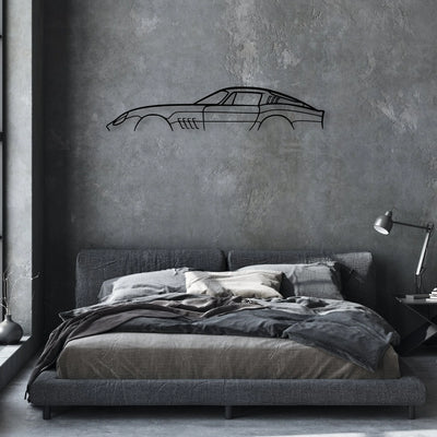 275 GTB 1966 Classic Silhouette Metal Wall Art - Automotive Garage Decor