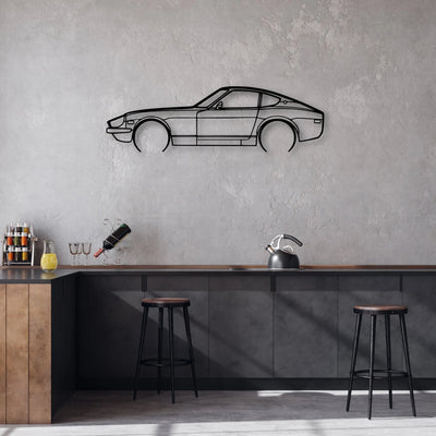 280Z Coupe Classic Silhouette Metal Wall Art - Automotive Garage Decor