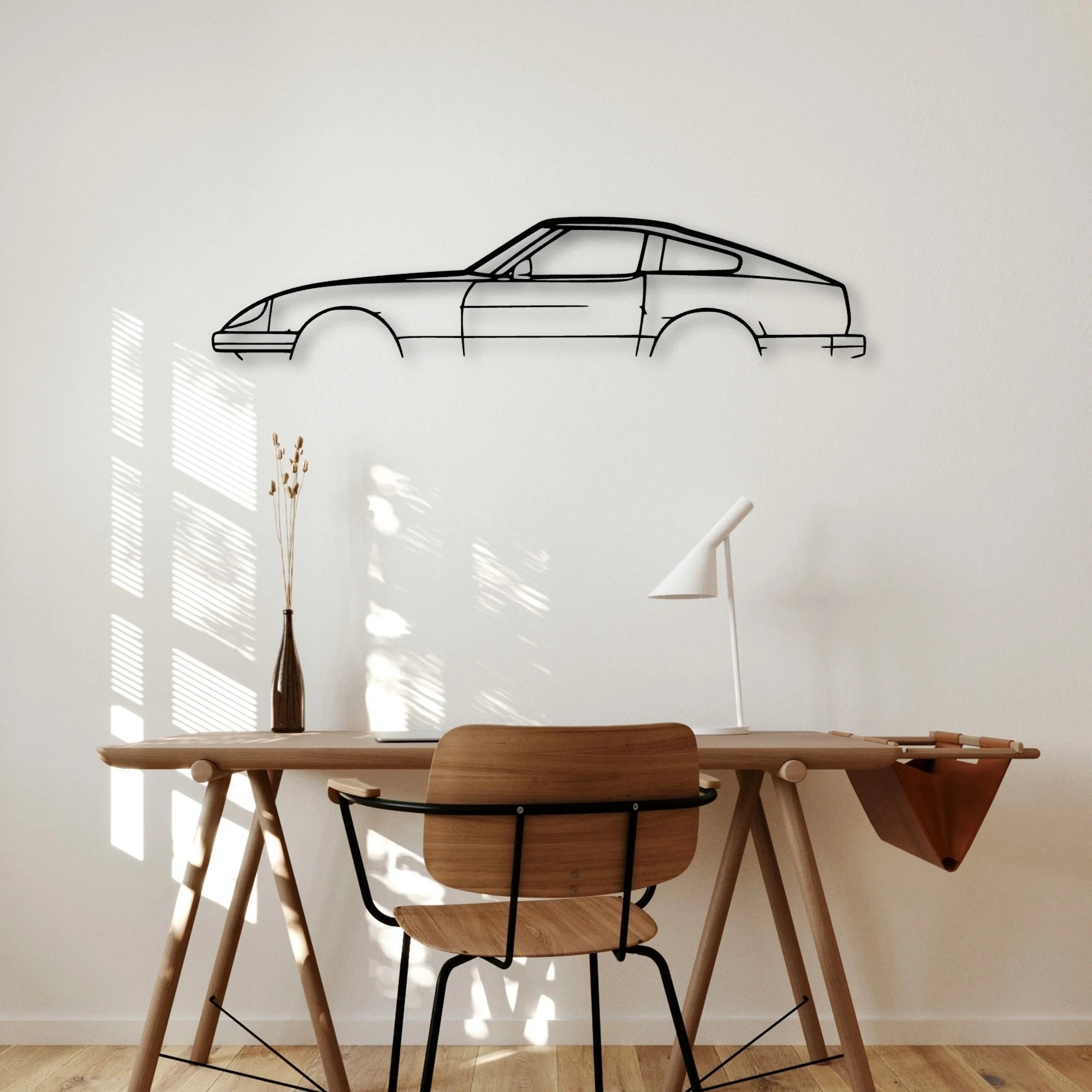 280zx Classic Silhouette Metal Wall Art - Automotive Garage Decor