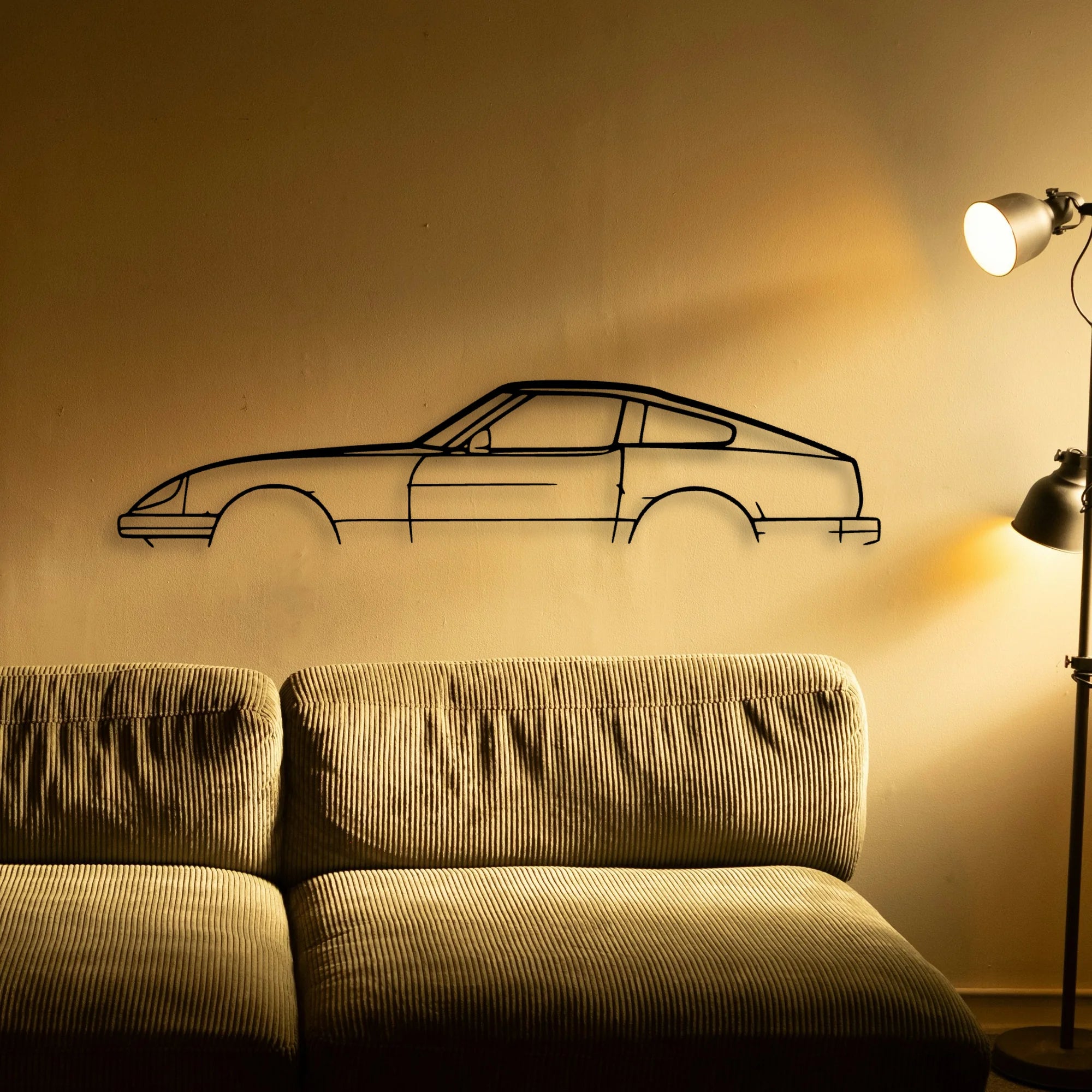 280zx Classic Silhouette Metal Wall Art - Automotive Garage Decor