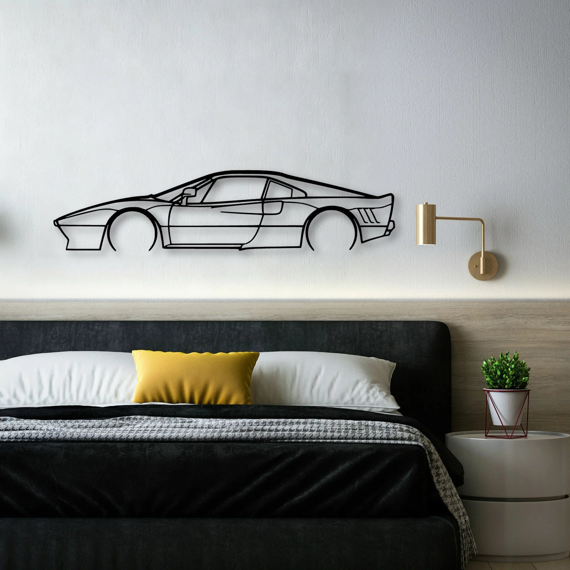 288 GTO Classic Silhouette Metal Wall Art - Automotive Garage Decor