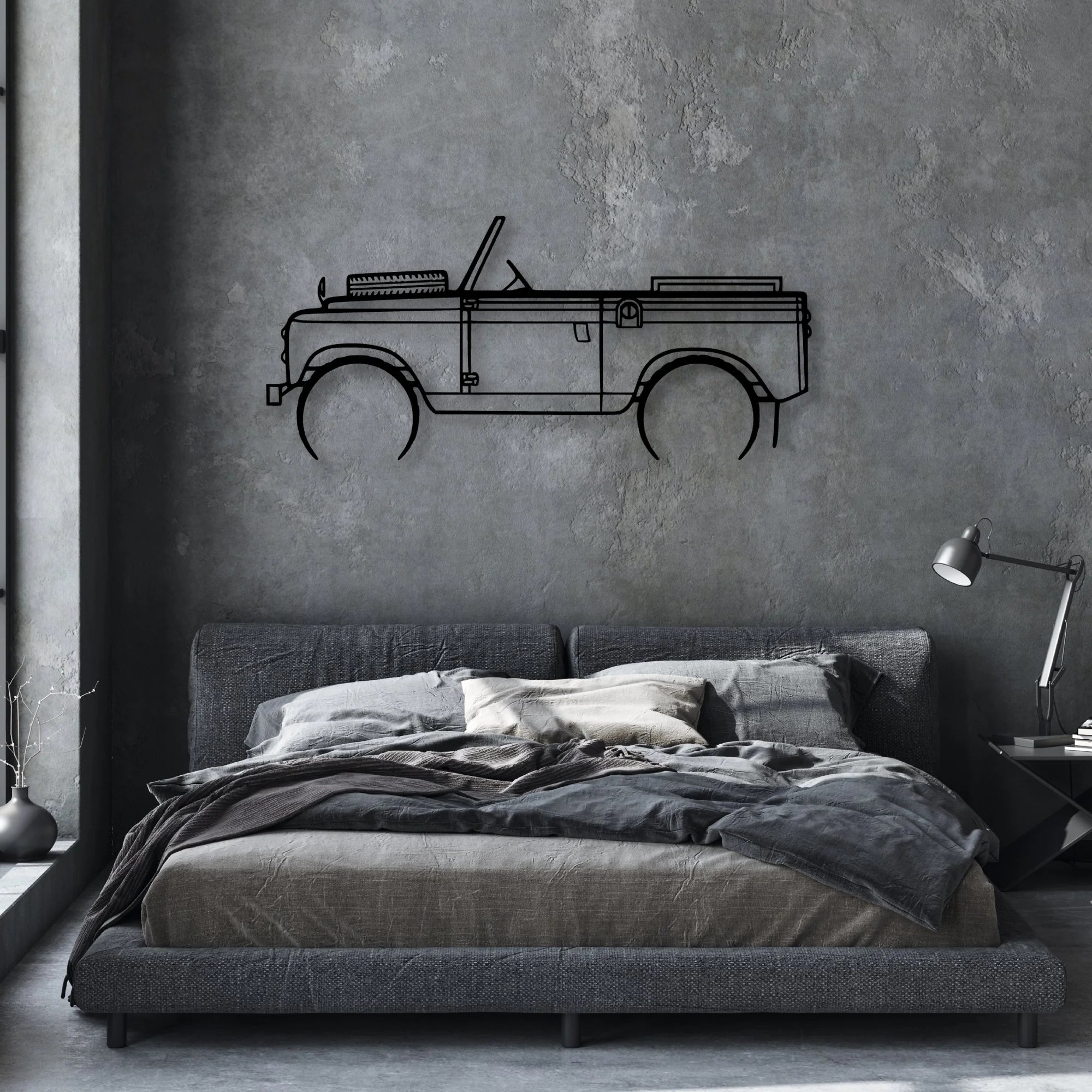 2A 1962 Classic Silhouette Metal Wall Art - Automotive Garage Decor