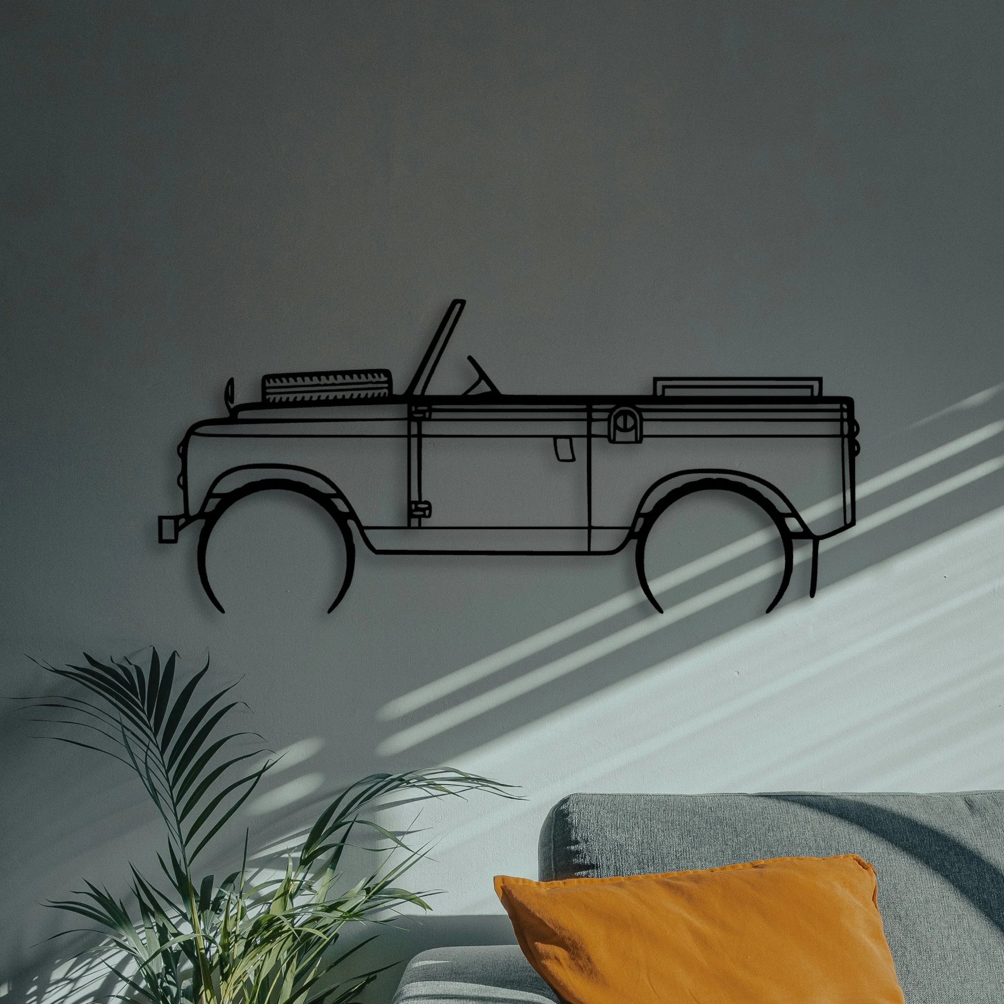 2A 1962 Classic Silhouette Metal Wall Art - Automotive Garage Decor