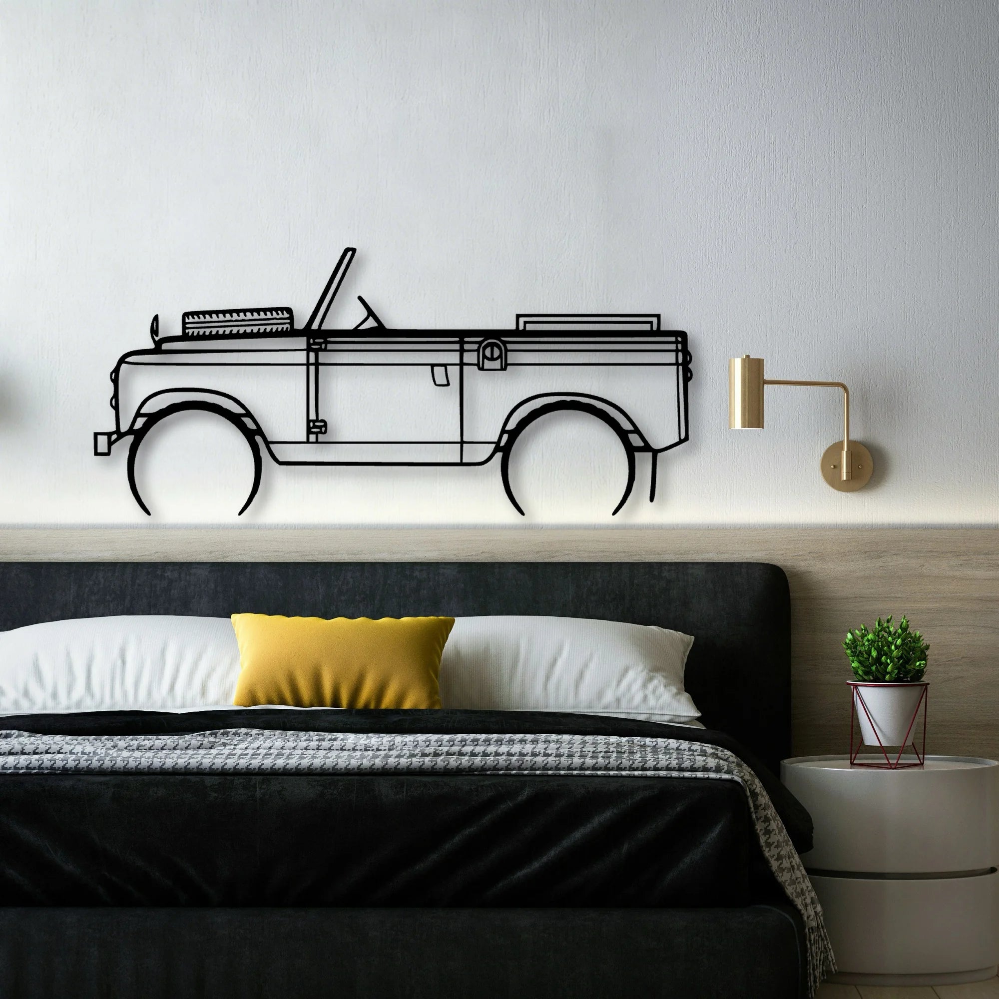2A 1962 Classic Silhouette Metal Wall Art - Automotive Garage Decor