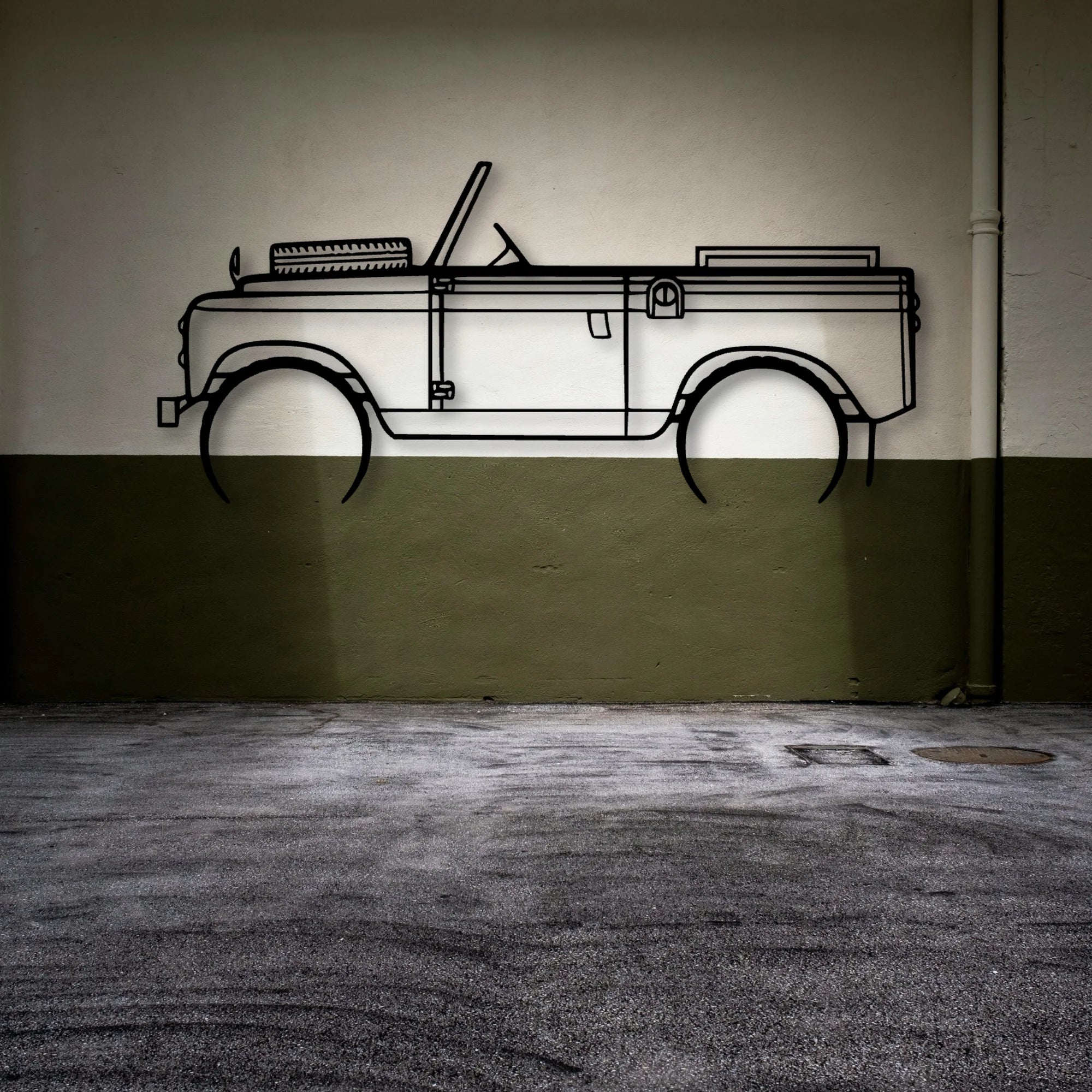 2A 1962 Classic Silhouette Metal Wall Art - Automotive Garage Decor
