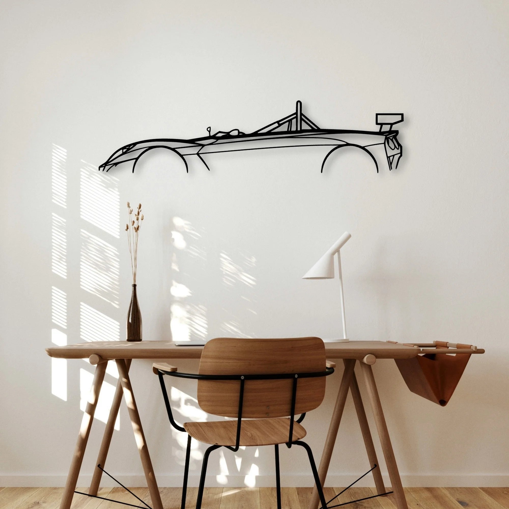 2 Eleven 2009 Classic Silhouette Metal Wall Art - Automotive Garage Decor
