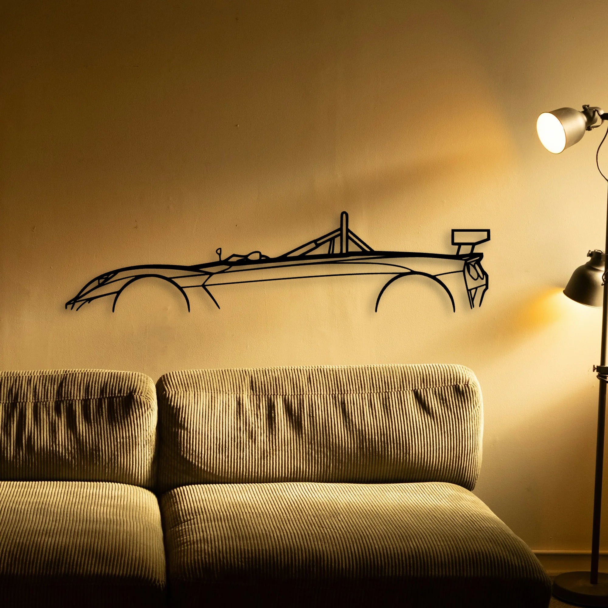 2 Eleven 2009 Classic Silhouette Metal Wall Art - Automotive Garage Decor