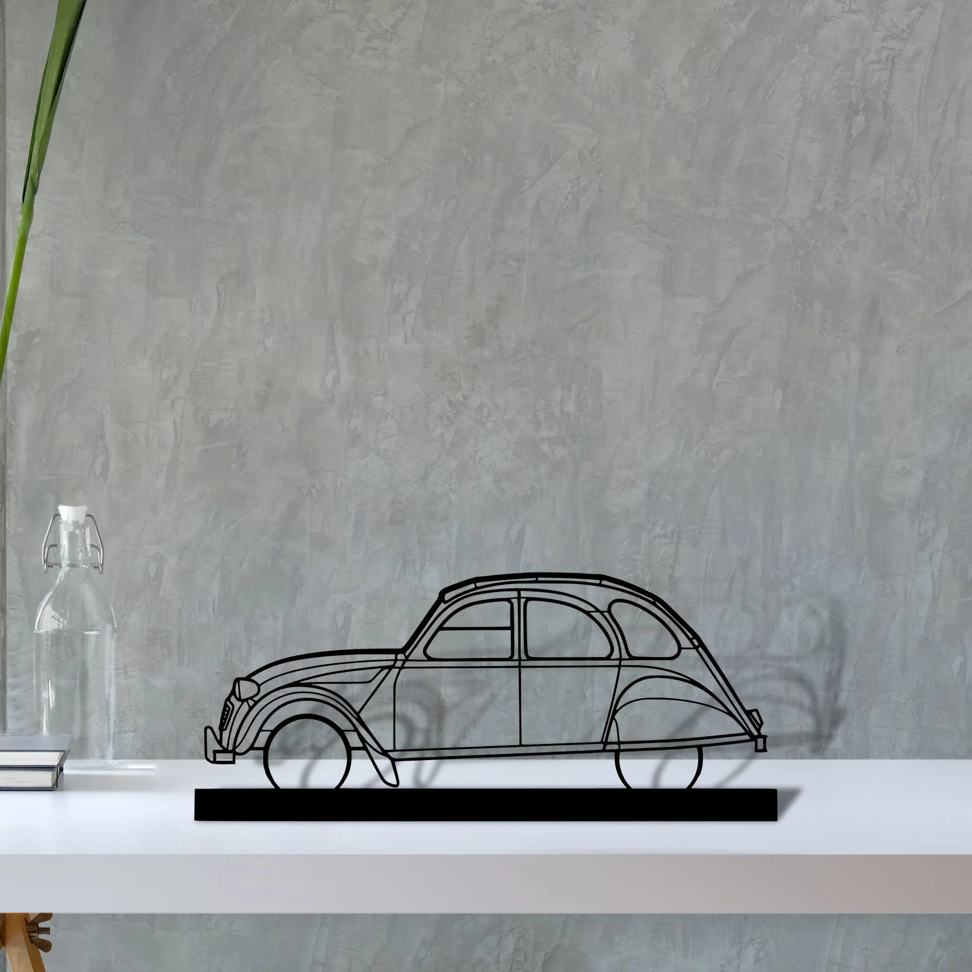 2cv Silhouette Metal Art Stand - Aero Silhouette