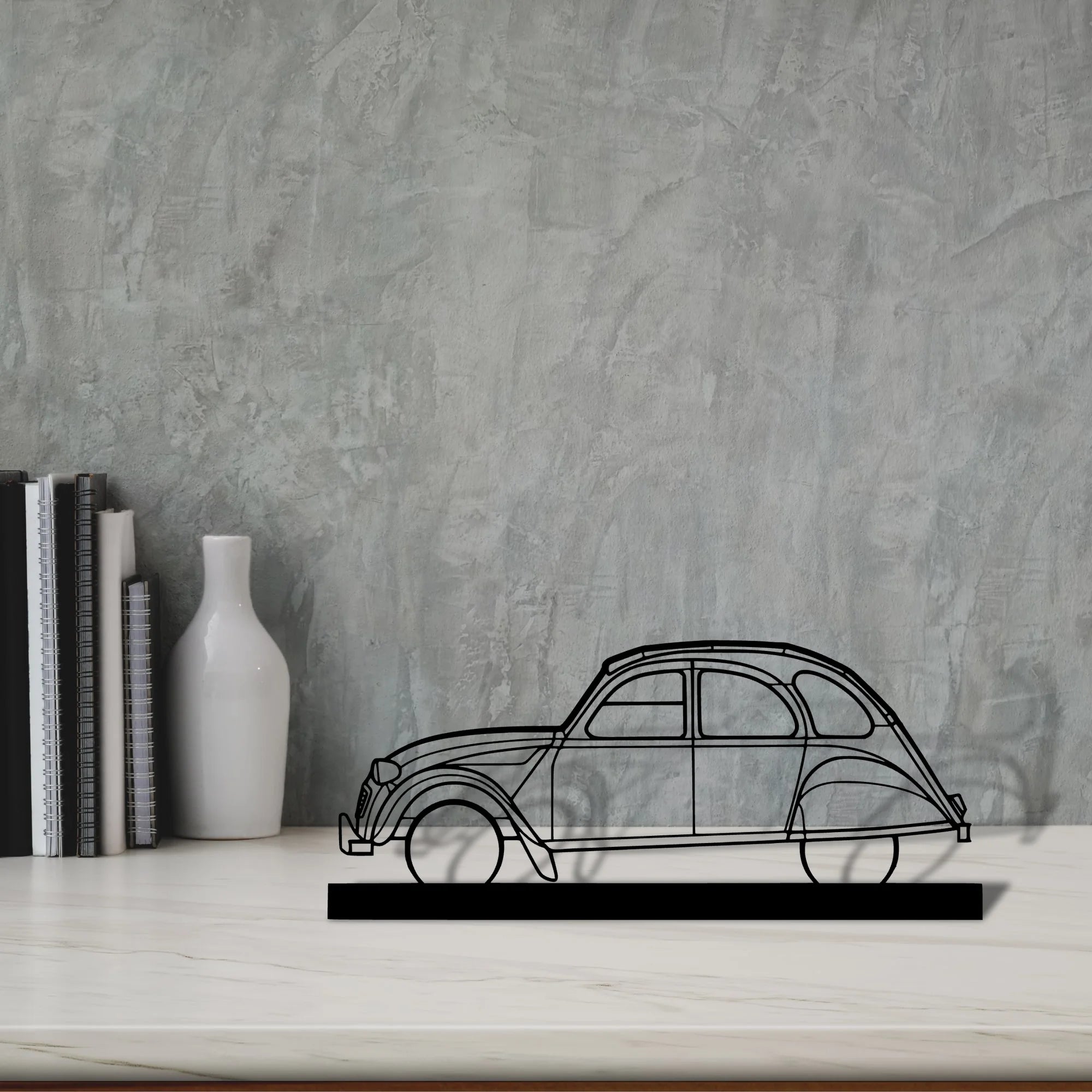 2cv Silhouette Metal Art Stand - Aero Silhouette