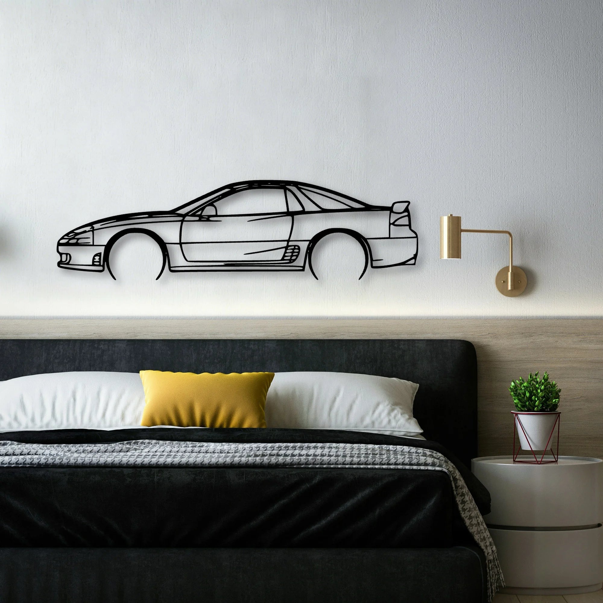 3000GT 1994 Classic Silhouette Metal Wall Art - Automotive Garage Decor