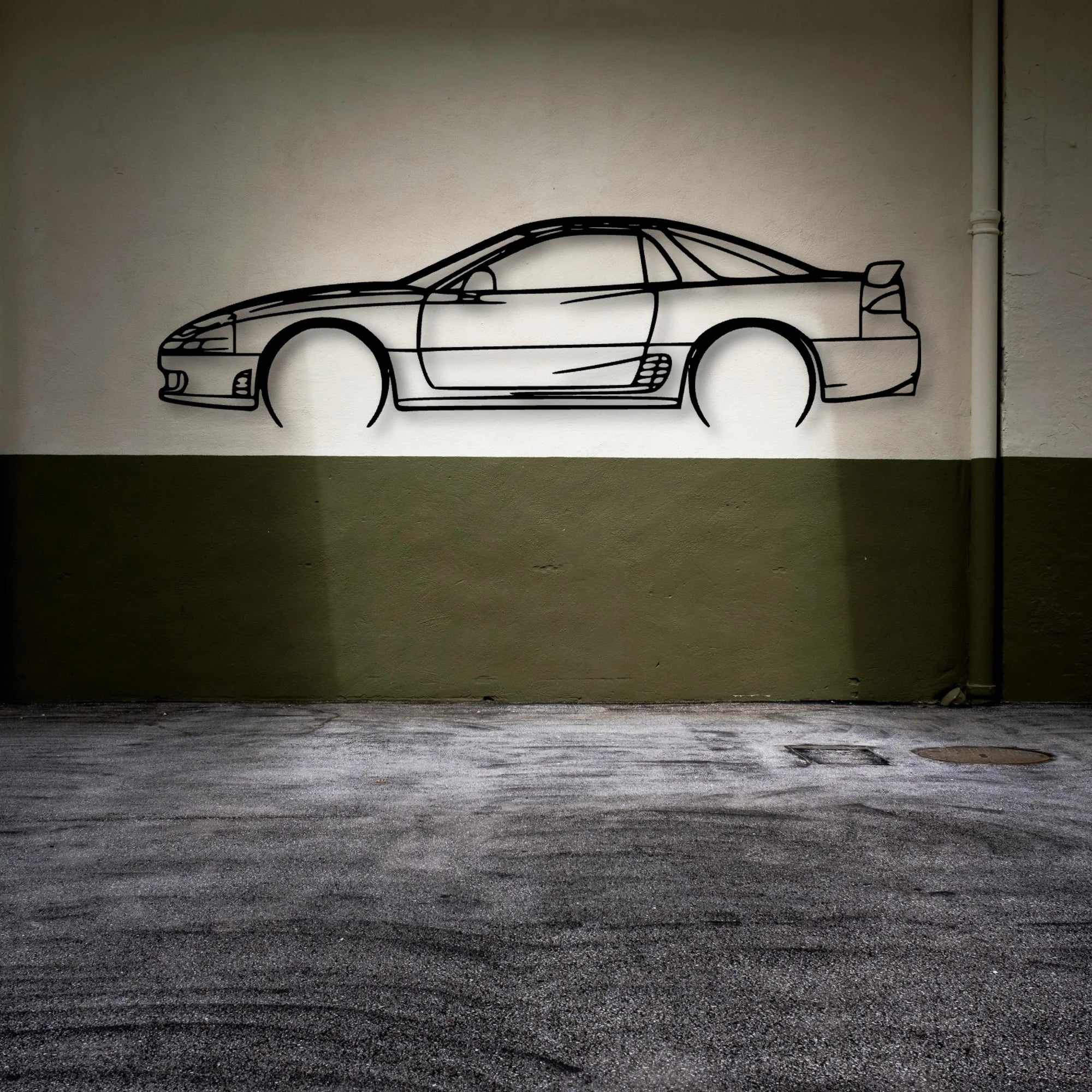 3000GT 1994 Classic Silhouette Metal Wall Art - Automotive Garage Decor