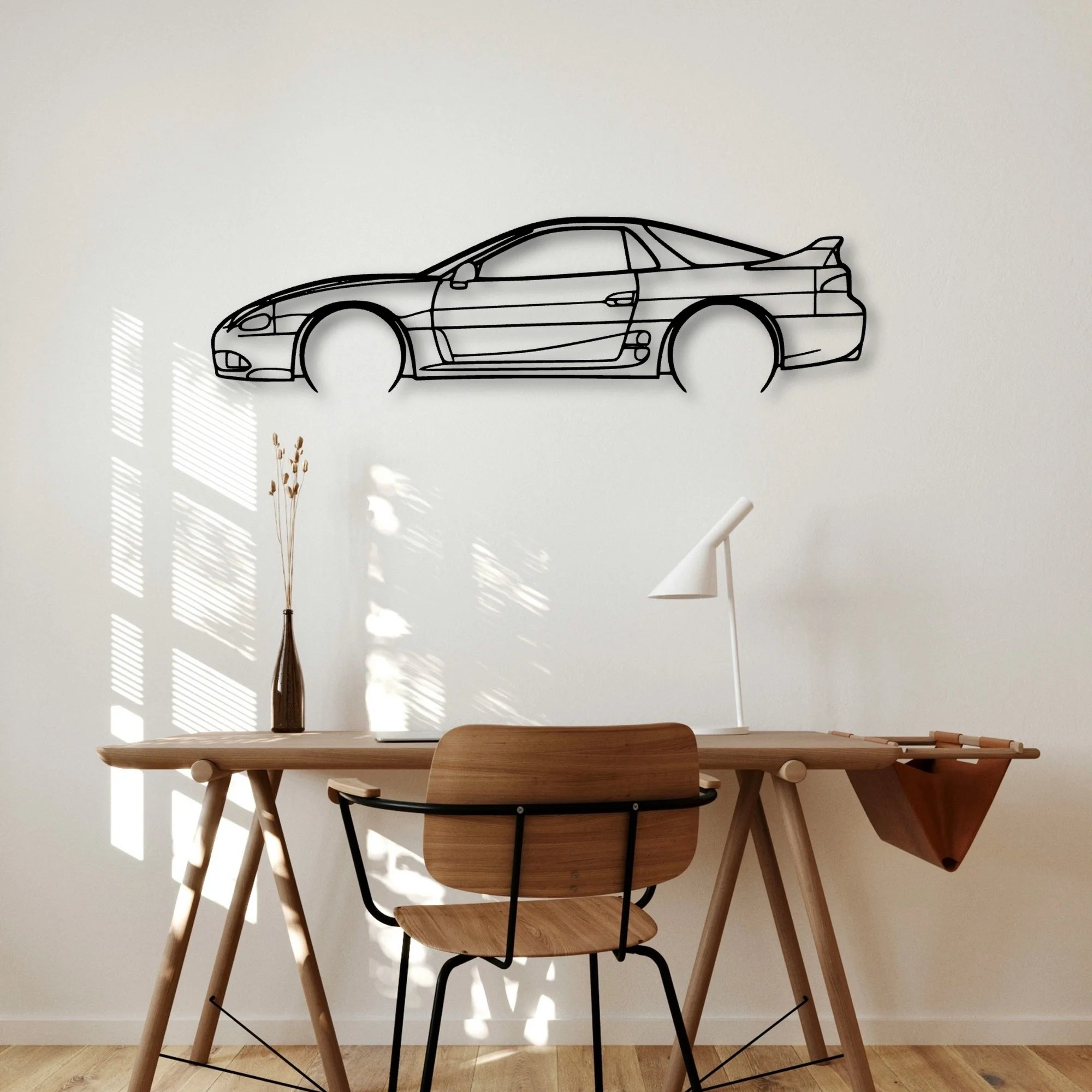 3000GT VR4 1998 Classic Silhouette Metal Wall Art - Automotive Garage Decor