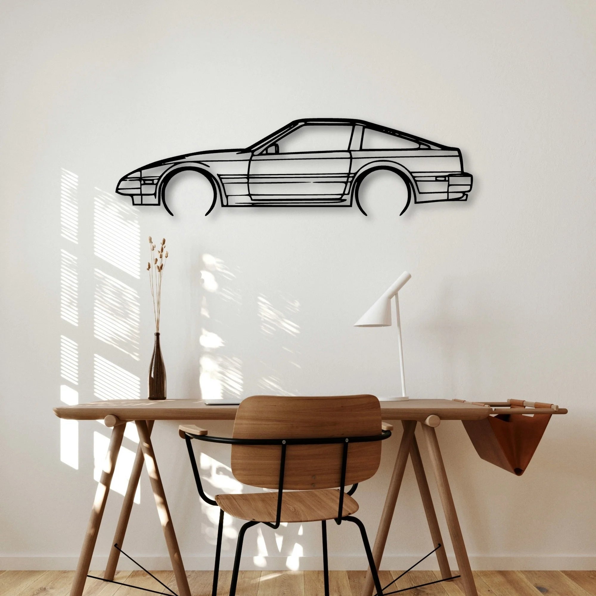 300ZX 1984 Classic Silhouette Metal Wall Art - Automotive Garage Decor