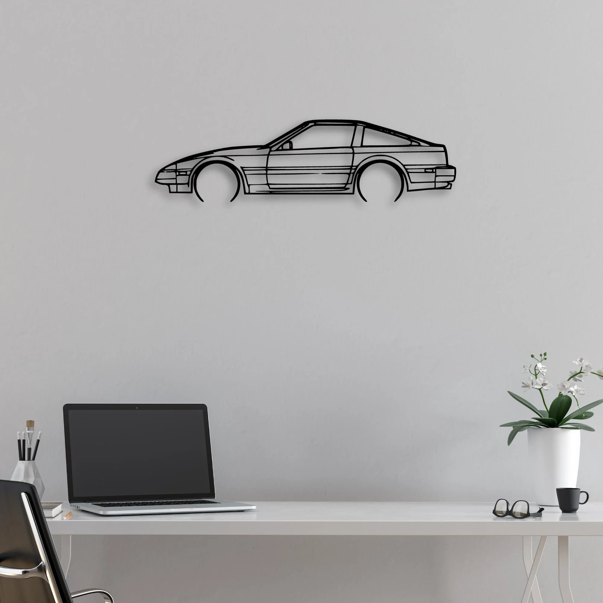 300ZX 1984 Classic Silhouette Metal Wall Art - Automotive Garage Decor