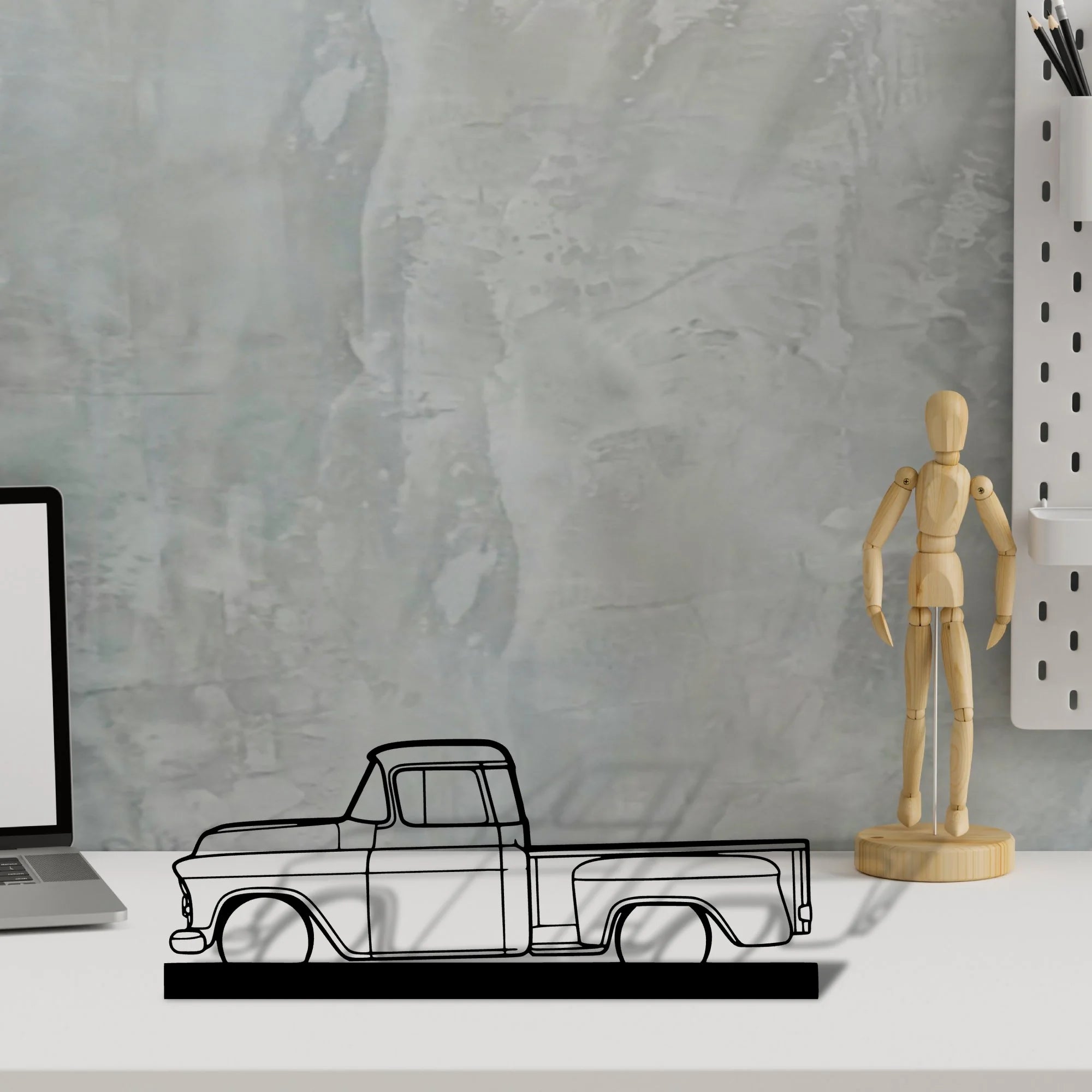 3100-1957 Silhouette Metal Art Stand - Aero Silhouette