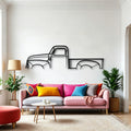 3100 1948 Classic Silhouette Metal Wall Art - Automotive Garage Decor