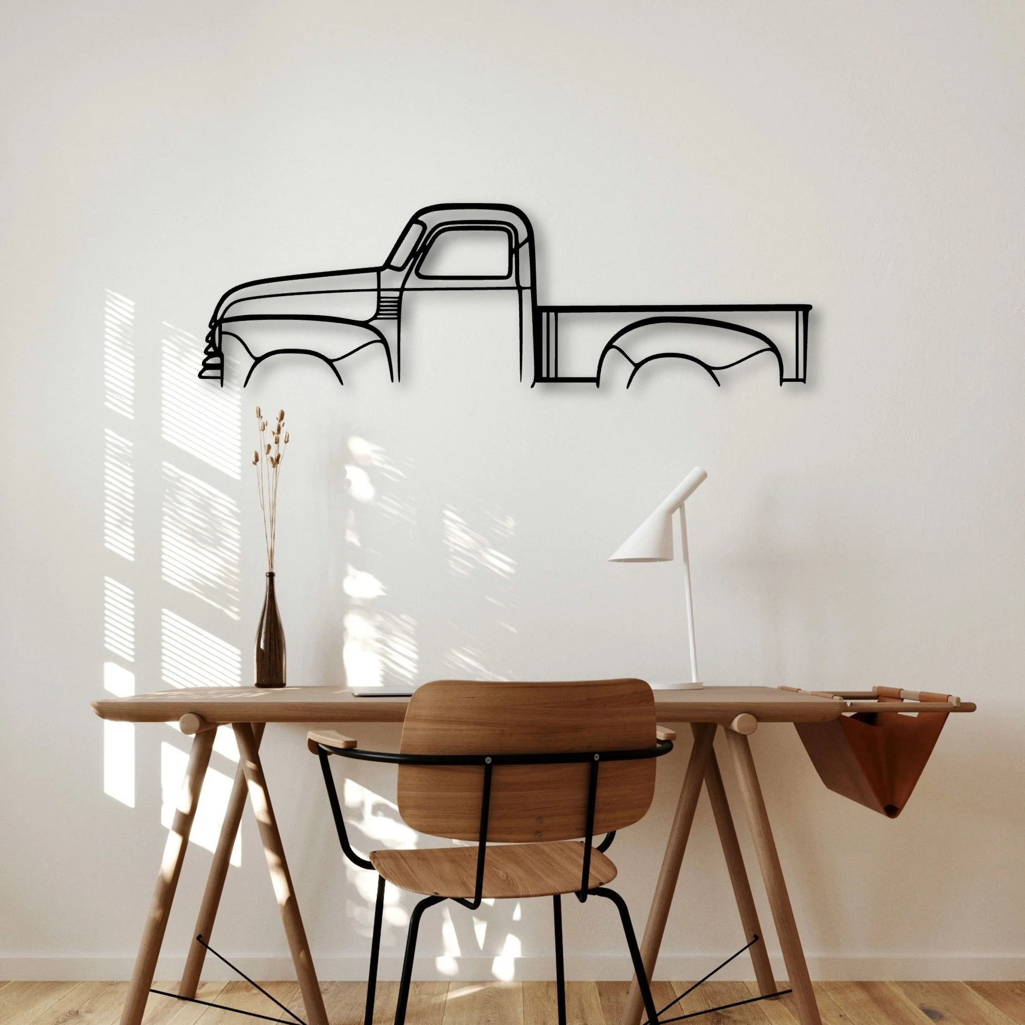3100 1948 Classic Silhouette Metal Wall Art - Automotive Garage Decor