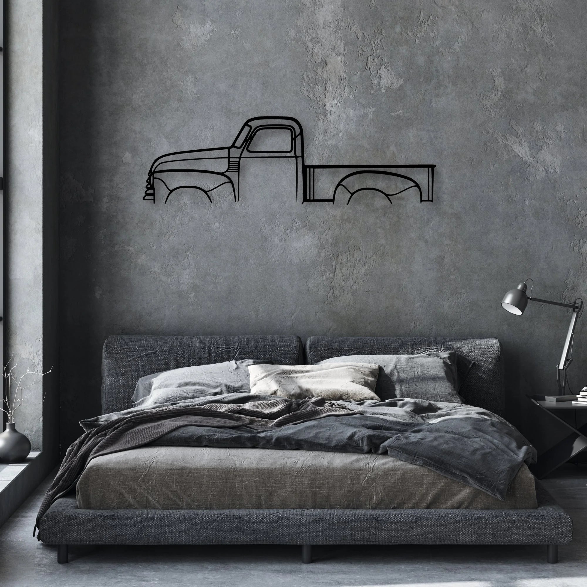 3100 1948 Classic Silhouette Metal Wall Art - Automotive Garage Decor