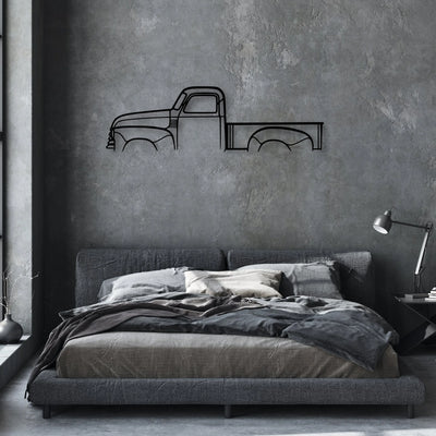 3100 1948 Classic Silhouette Metal Wall Art - Automotive Garage Decor