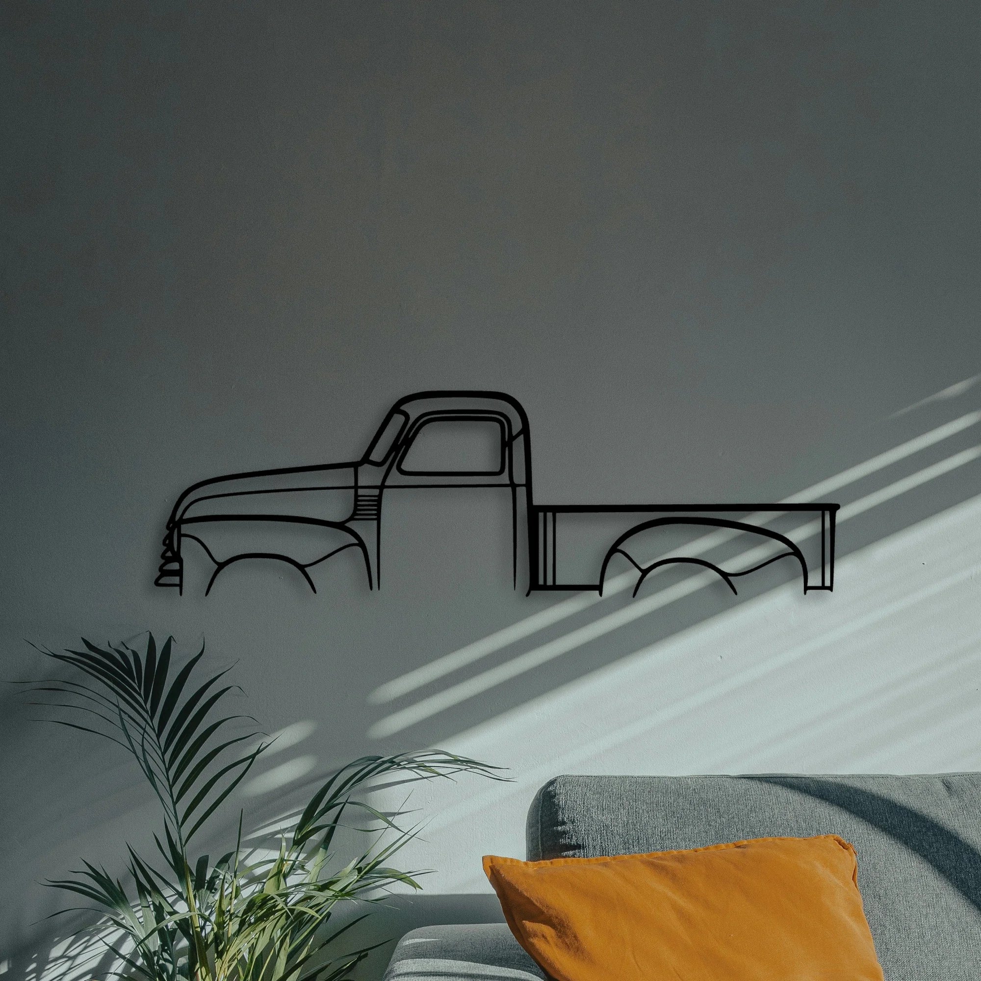 3100 1948 Classic Silhouette Metal Wall Art - Automotive Garage Decor