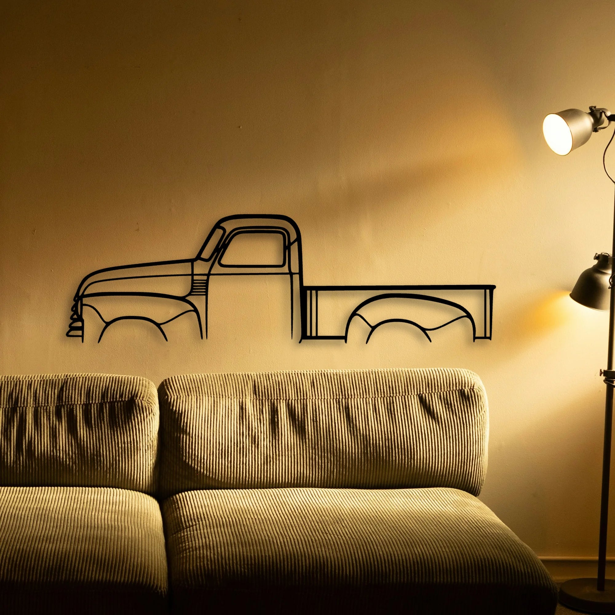 3100 1948 Classic Silhouette Metal Wall Art - Automotive Garage Decor