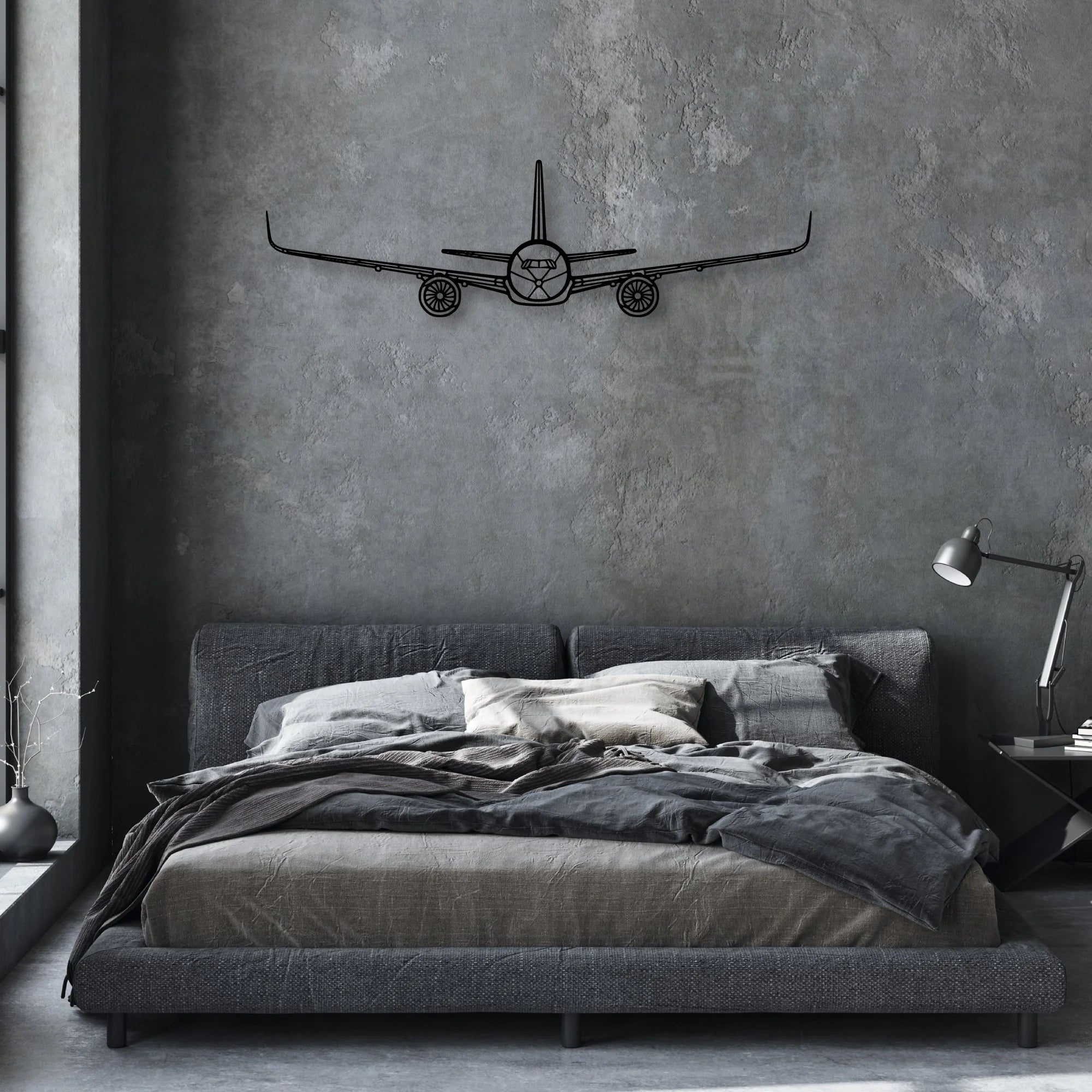 310R 3 Classic Aircraft Silhouette Metal Wall Art - Aviation Hangar Decor