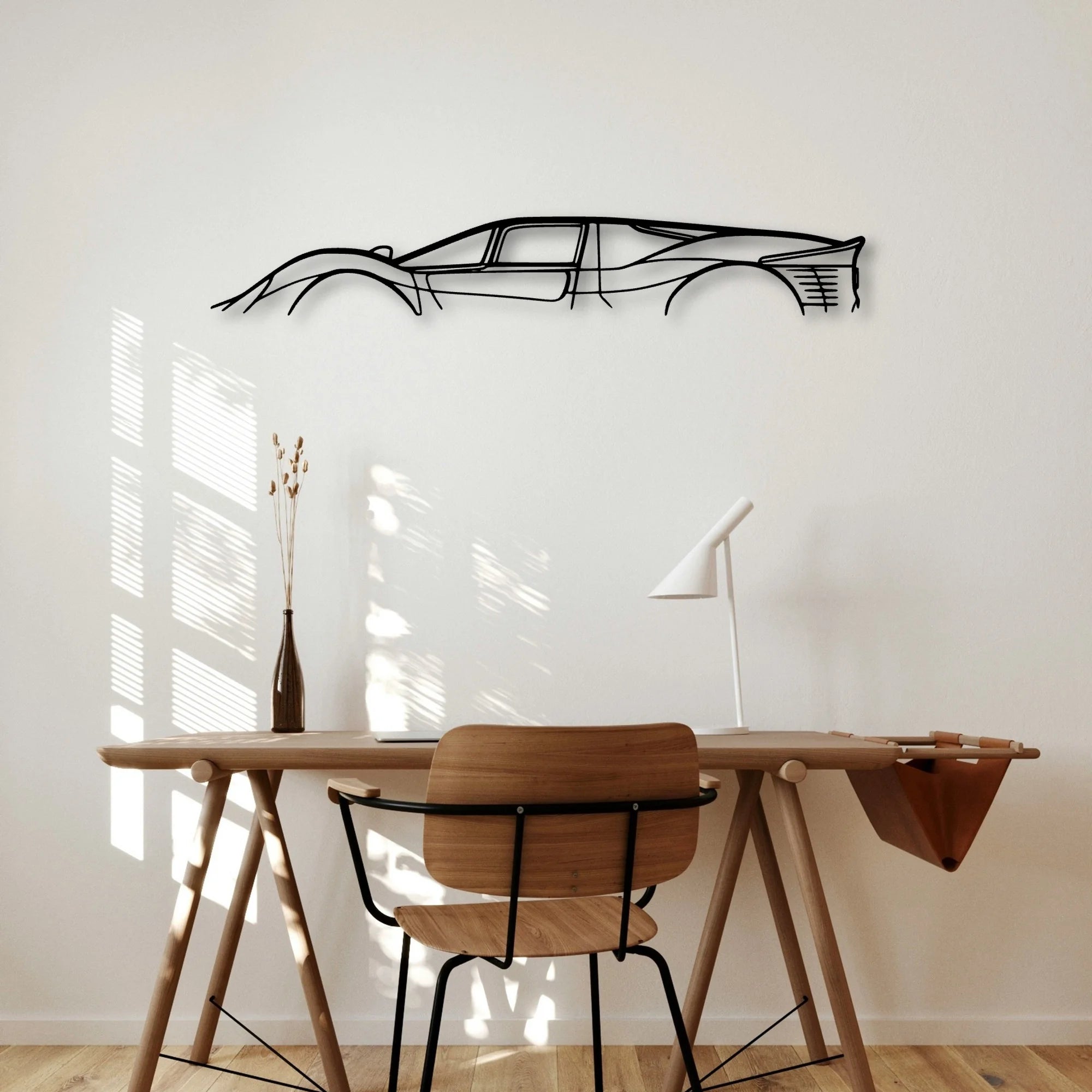 330 P4 Classic Silhouette Metal Wall Art - Automotive Garage Decor
