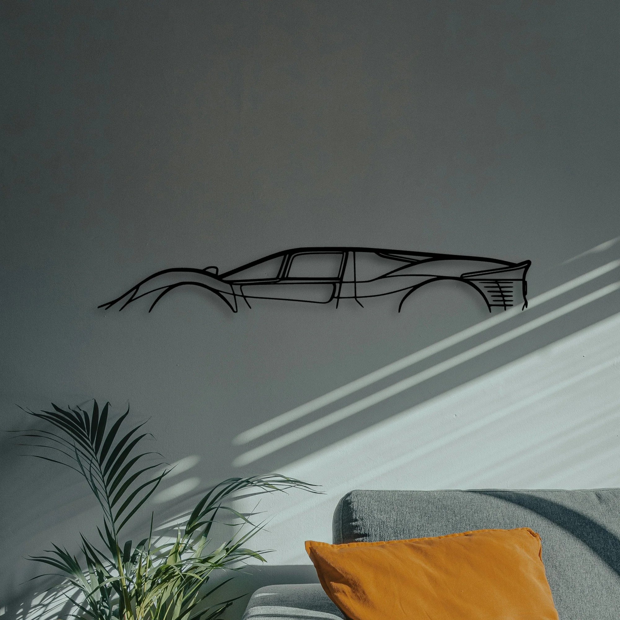 330 P4 Classic Silhouette Metal Wall Art - Automotive Garage Decor