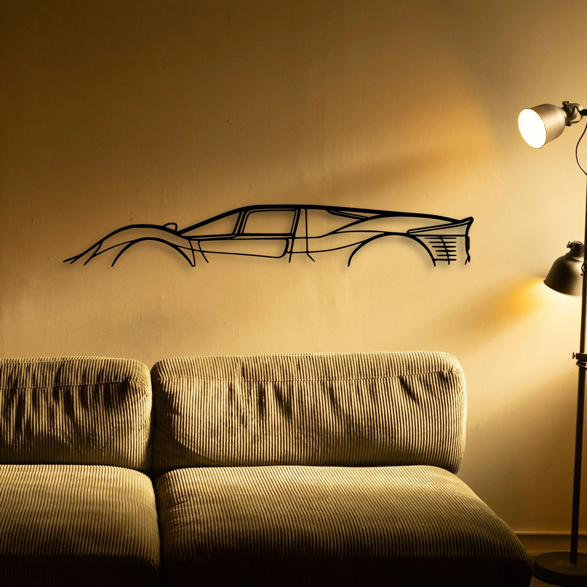 330 P4 Classic Silhouette Metal Wall Art - Automotive Garage Decor