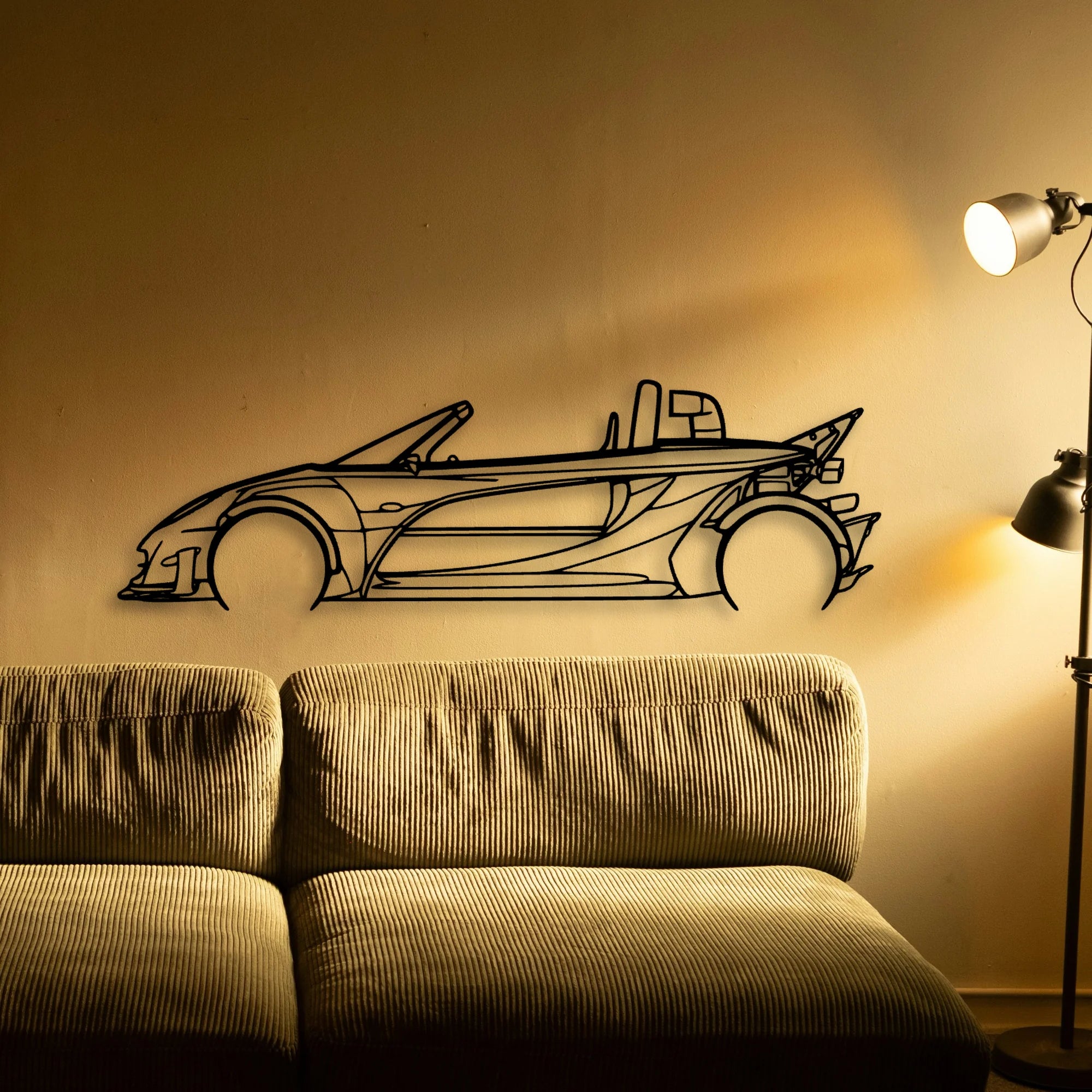 340R 2002 Classic Silhouette Metal Wall Art - Automotive Garage Decor