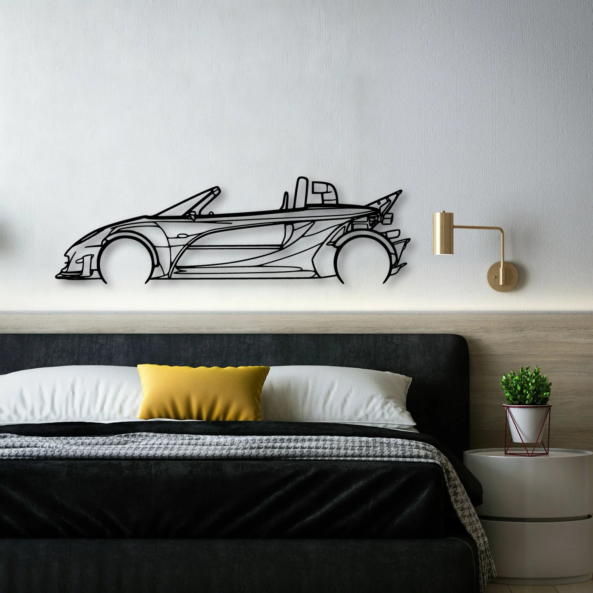 340R 2002 Classic Silhouette Metal Wall Art - Automotive Garage Decor