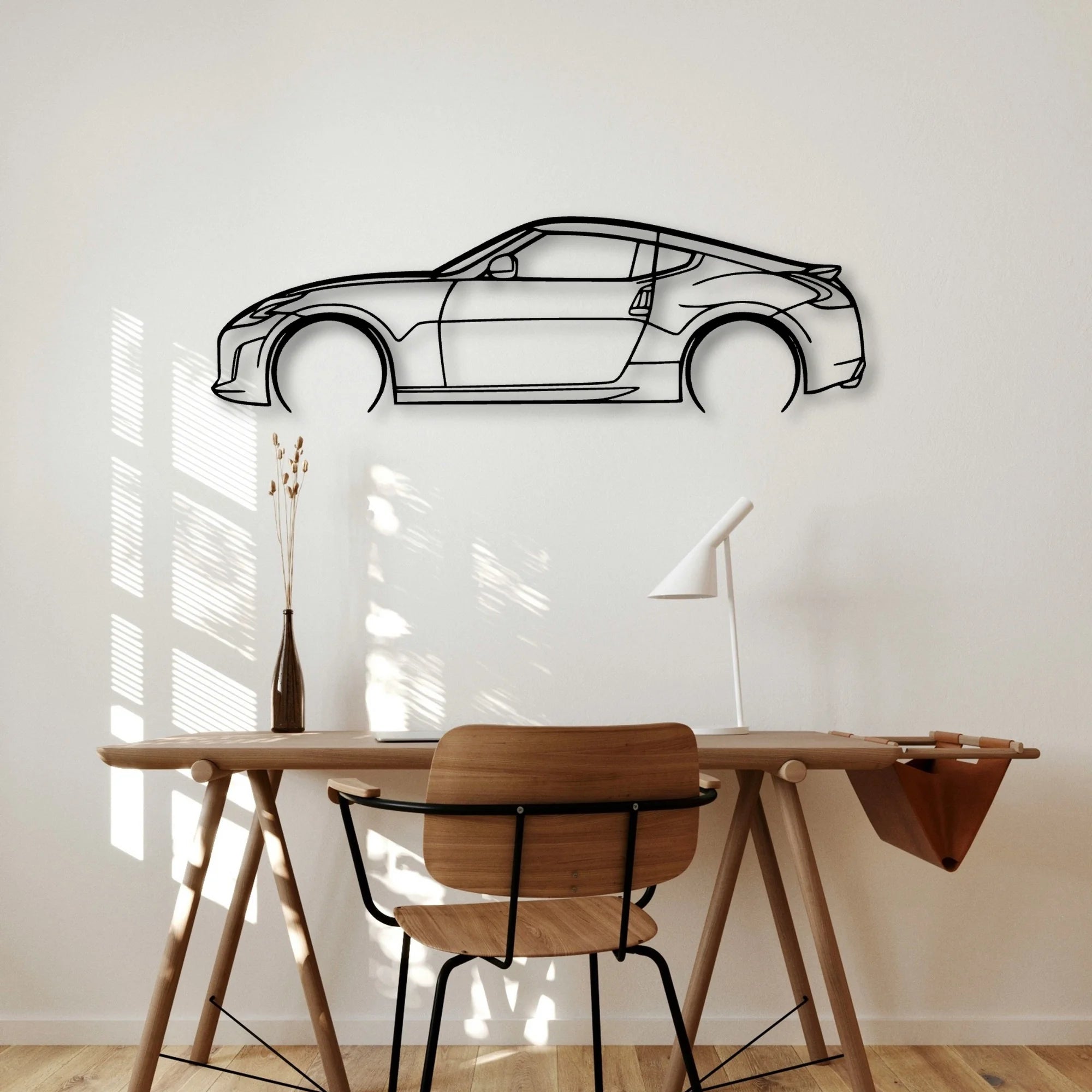 370Z 3 Classic Silhouette Metal Wall Art - Automotive Garage Decor