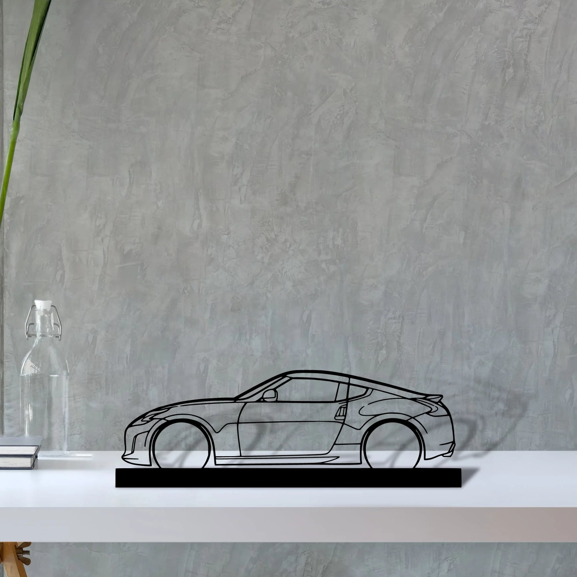 370z Silhouette Metal Art Stand - Aero Silhouette