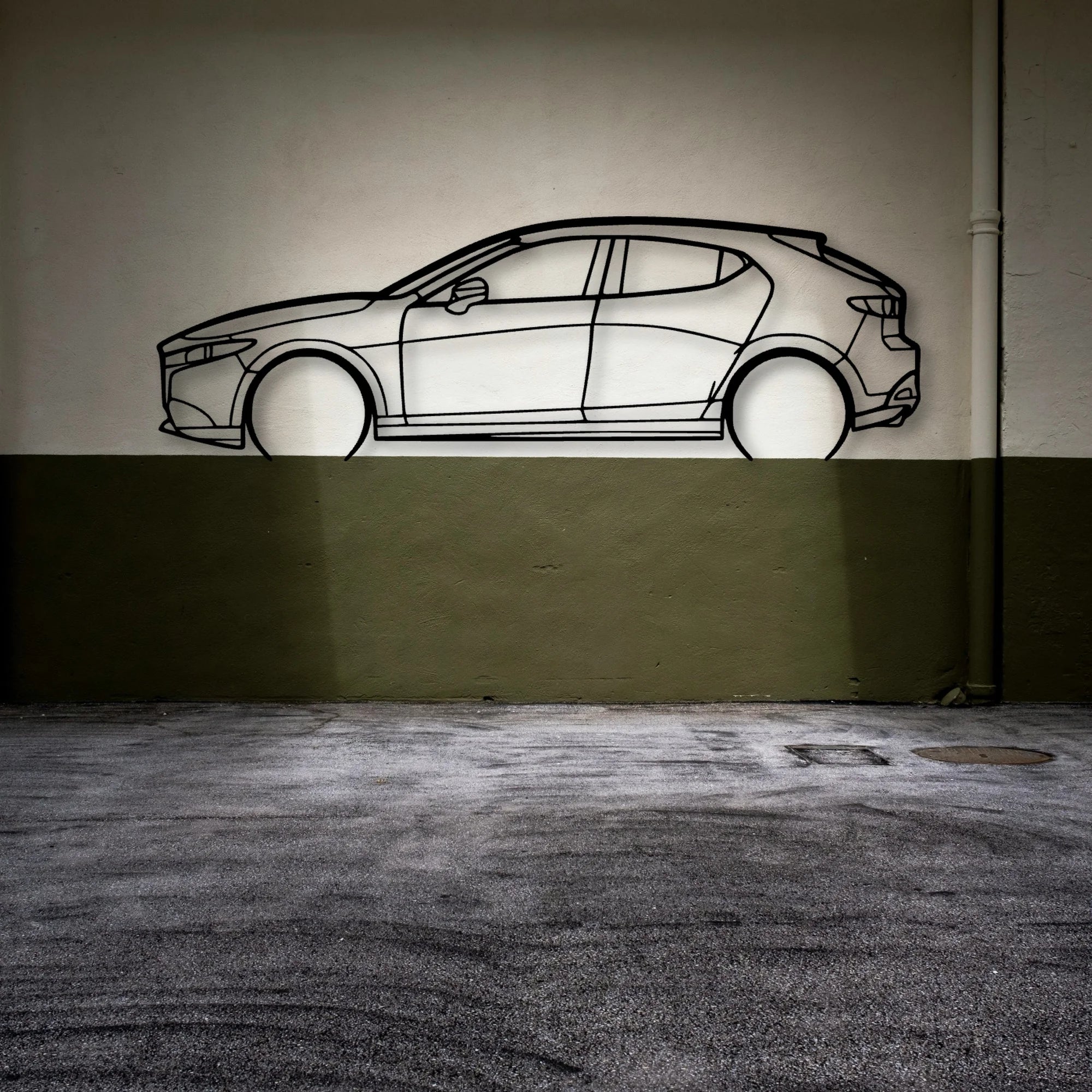 3 Classic Silhouette Metal Wall Art - Automotive Garage Decor