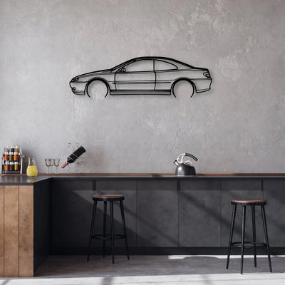 406 Coupe 1999 Classic Silhouette Metal Wall Art - Automotive Garage Decor