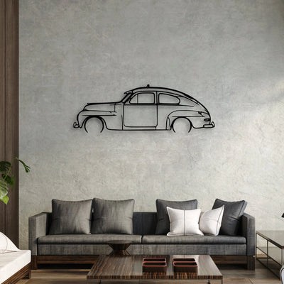 444 1952 Classic Silhouette Metal Wall Art - Automotive Garage Decor