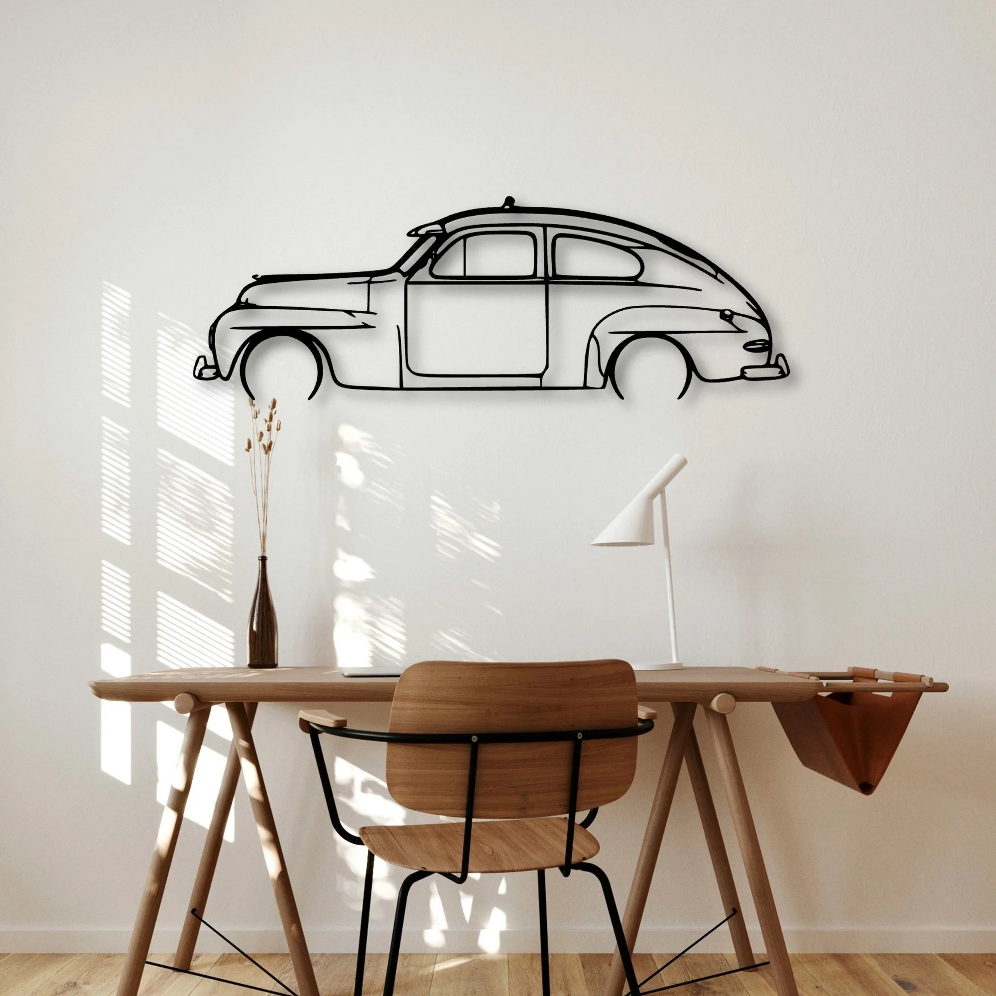 444 1952 Classic Silhouette Metal Wall Art - Automotive Garage Decor