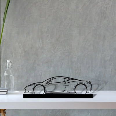 458 Silhouette Metal Art Stand - Aero Silhouette