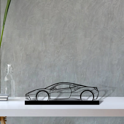 488-gtb Silhouette Metal Art Stand - Aero Silhouette