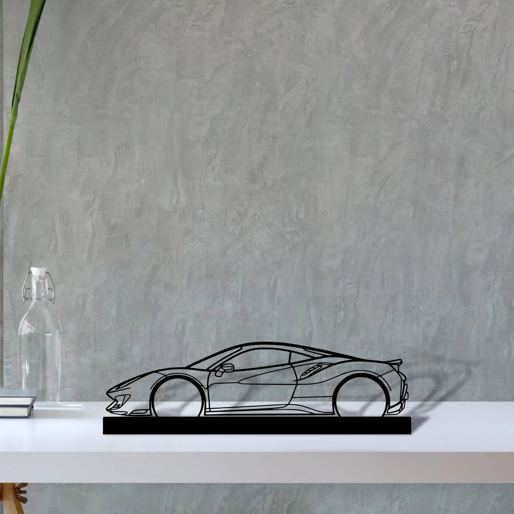 488-pista Silhouette Metal Art Stand - Aero Silhouette