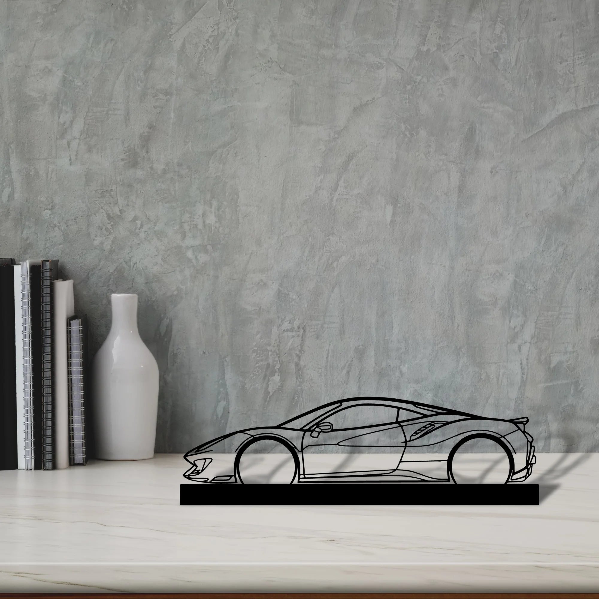 488-pista Silhouette Metal Art Stand - Aero Silhouette