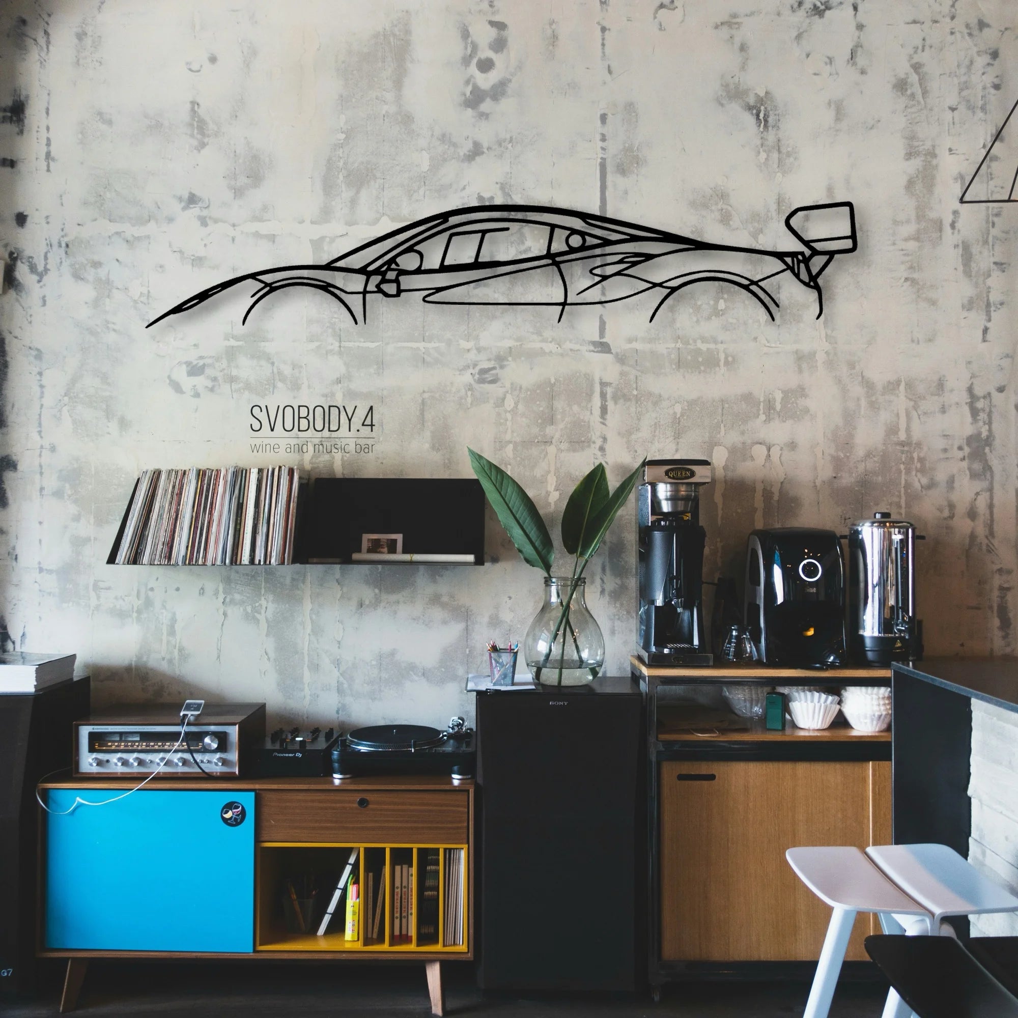 488 Challenge EVO 2021 Classic Silhouette Metal Wall Art - Automotive Garage Decor