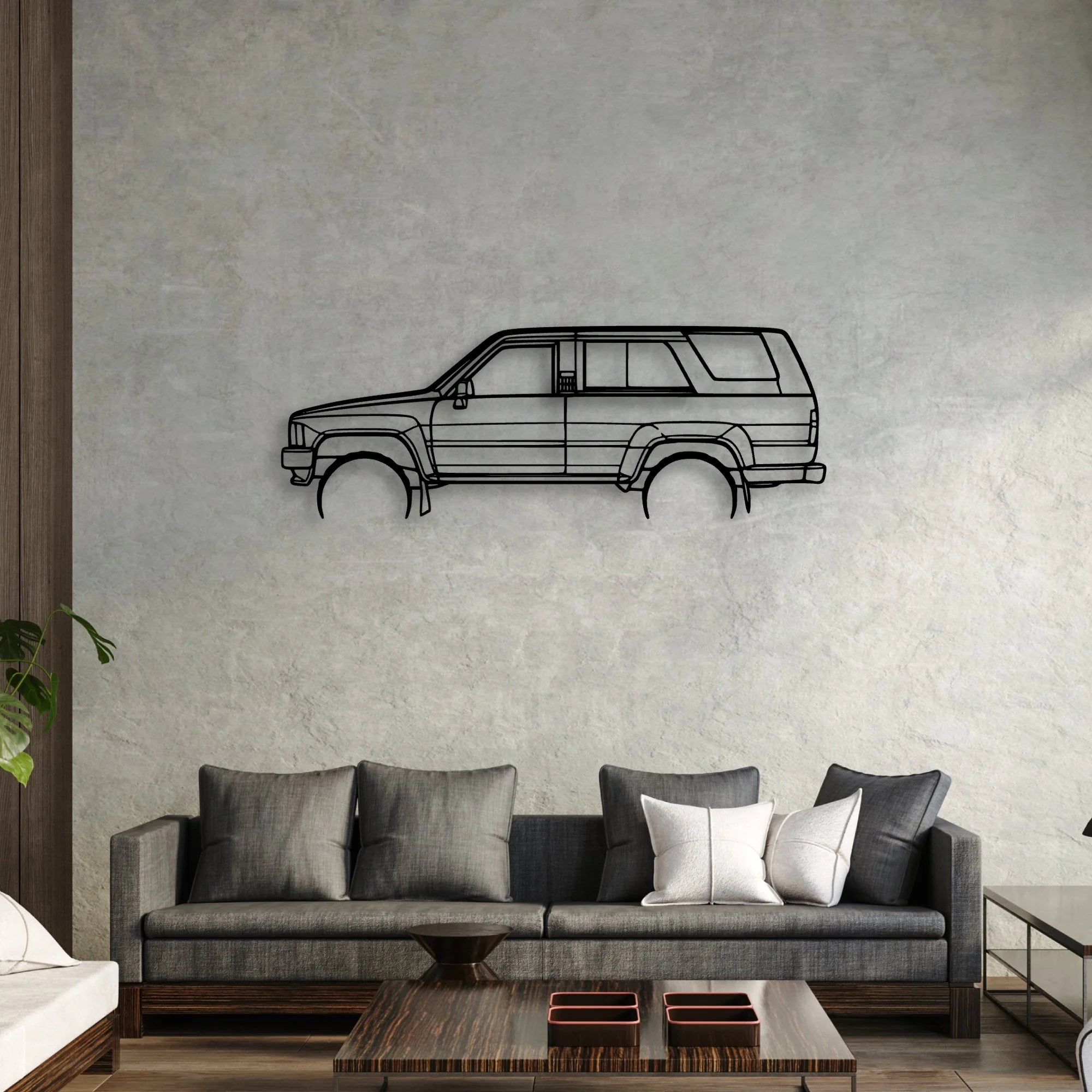 4Runner 1989 Classic Silhouette Metal Wall Art - Automotive Garage Decor