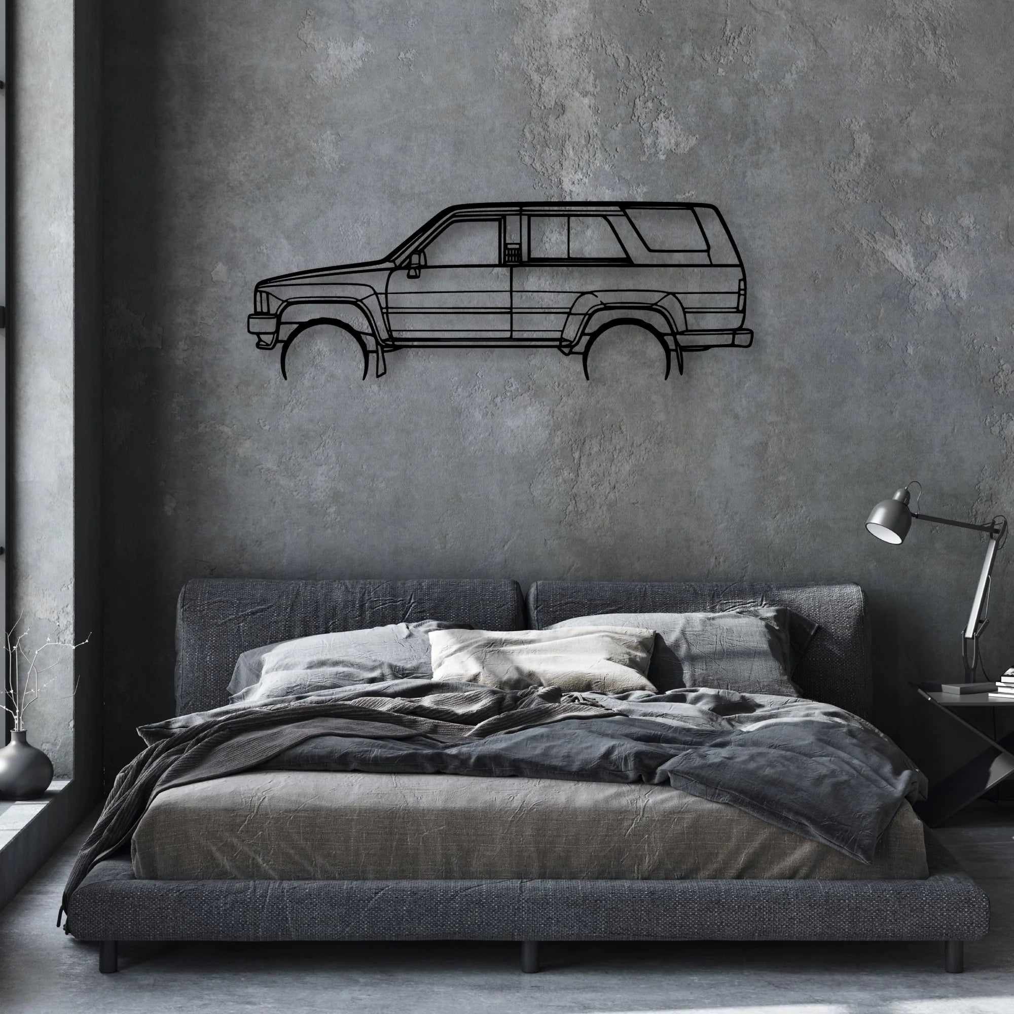 4Runner 1989 Classic Silhouette Metal Wall Art - Automotive Garage Decor